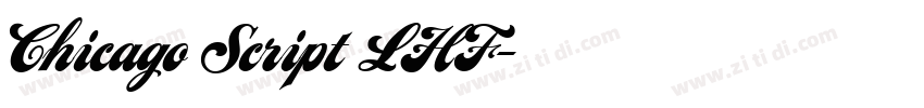 Chicago Script LHF字体转换